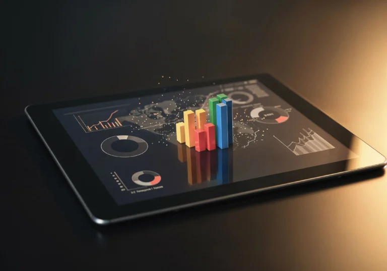 QuickBooks data analytics dashboard showing financial insights